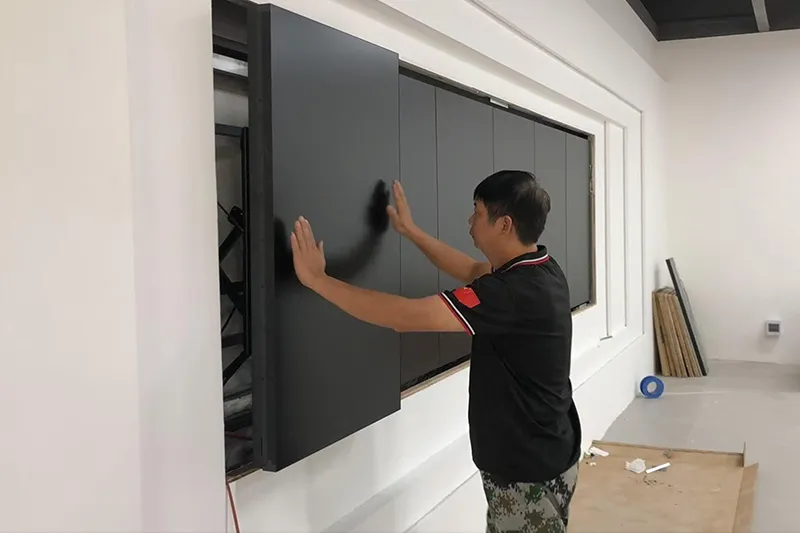กระบวนการติดตั้งจอแสดงผล LED Mount